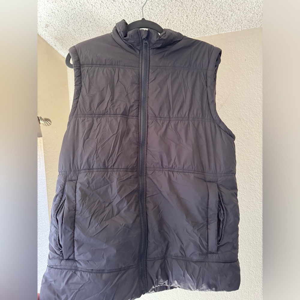 Grey Puffer Vest Jacket